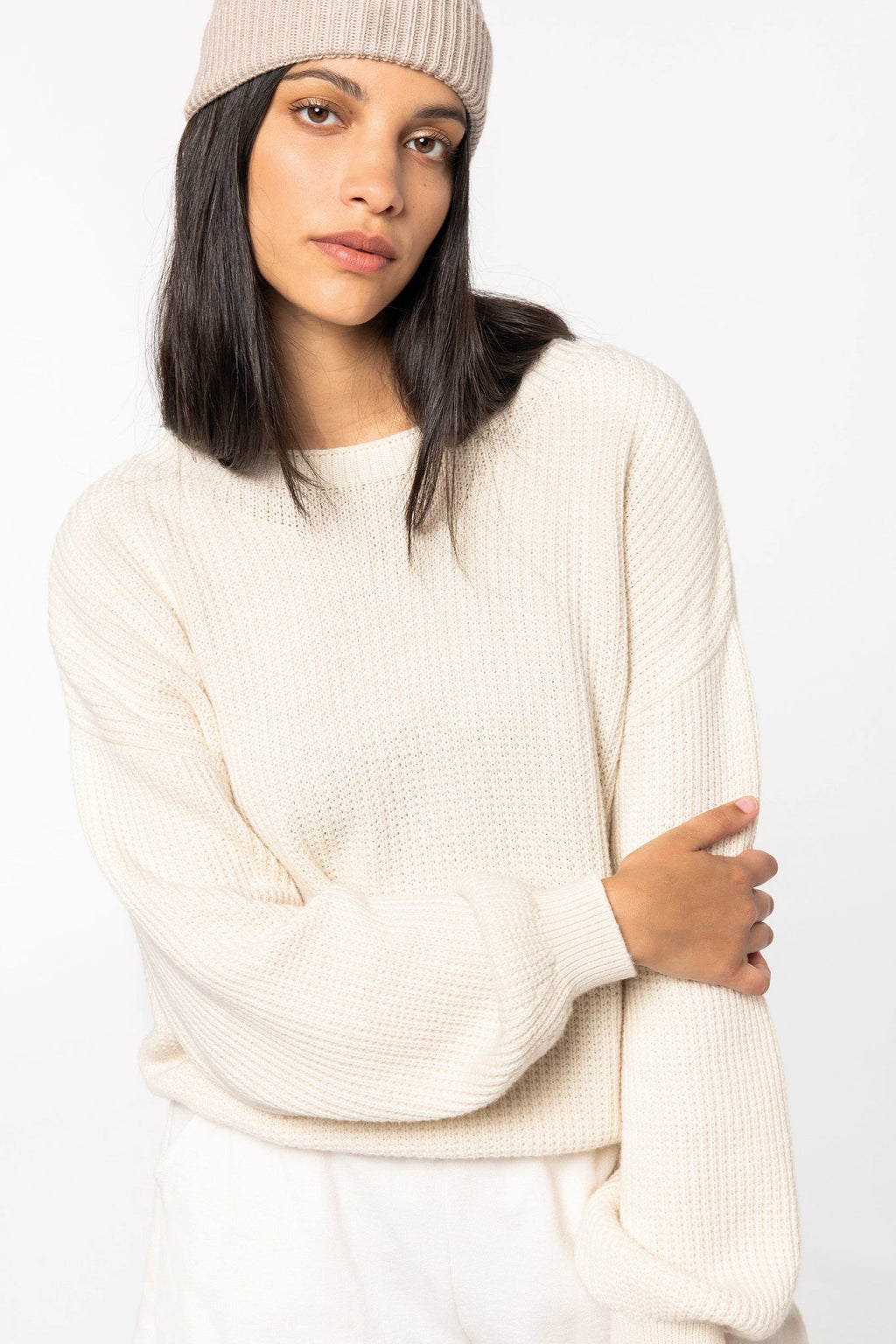 Merino Wool & Organic Cotton Jumper: Womens