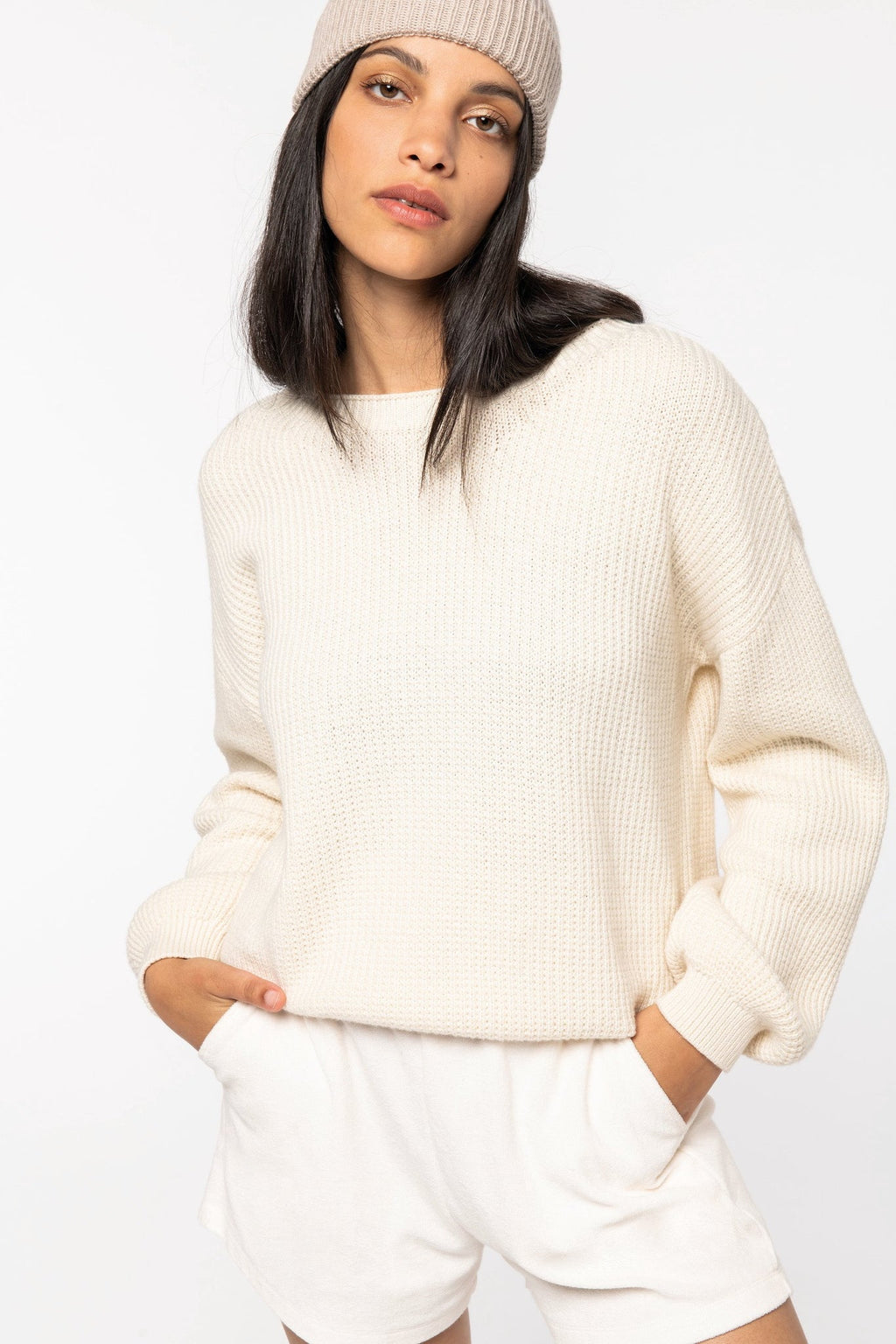 Merino Wool & Organic Cotton Jumper: Womens