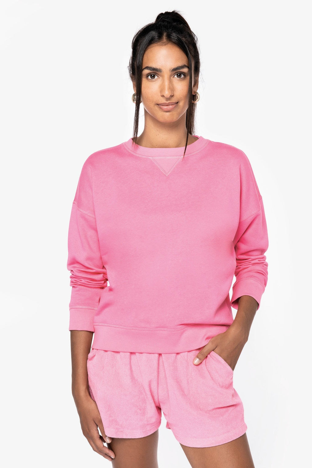 Organic Cotton & Tencel Oversized Sweatshirt: Womens