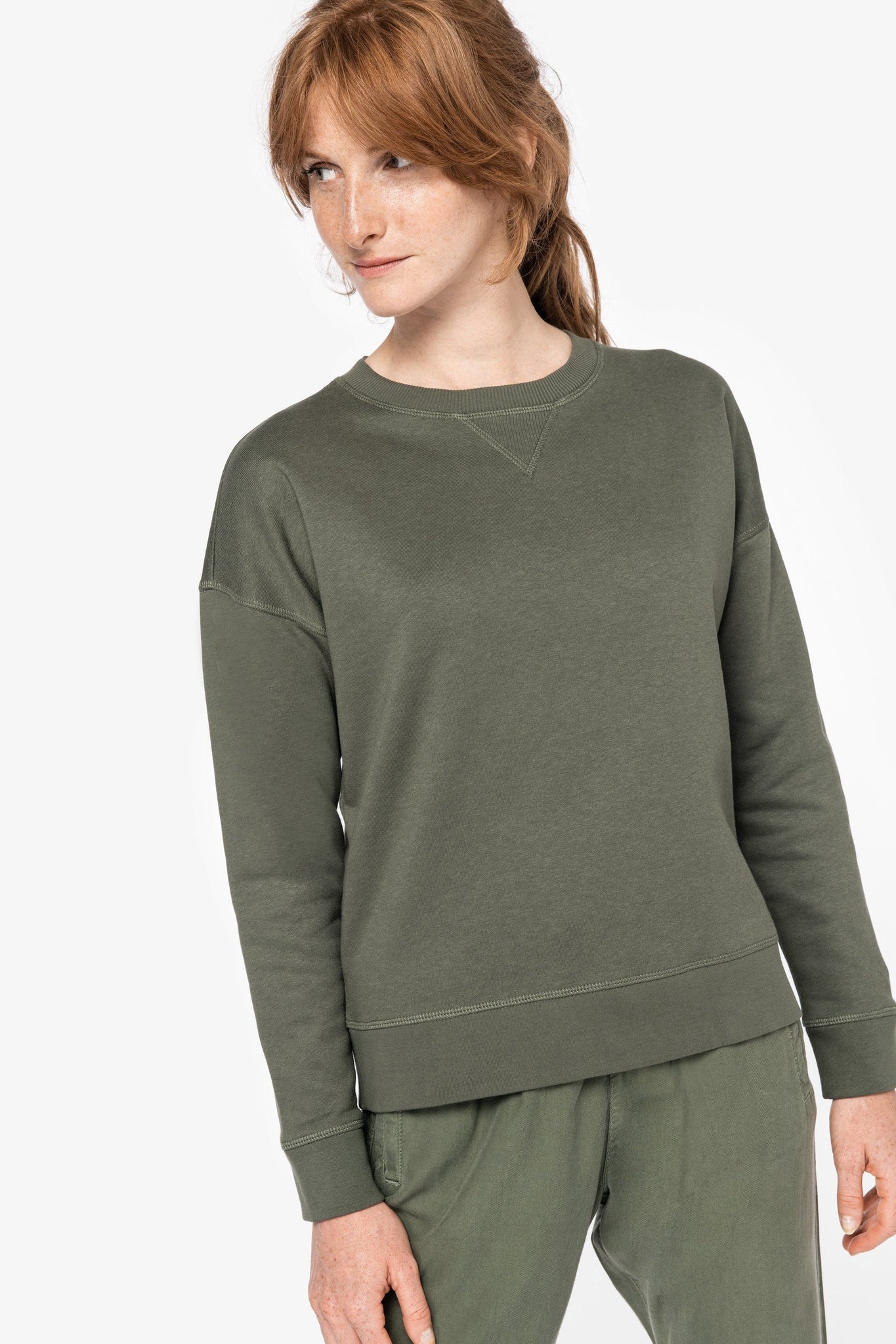 Organic Cotton & Tencel Oversized Sweatshirt: Womens