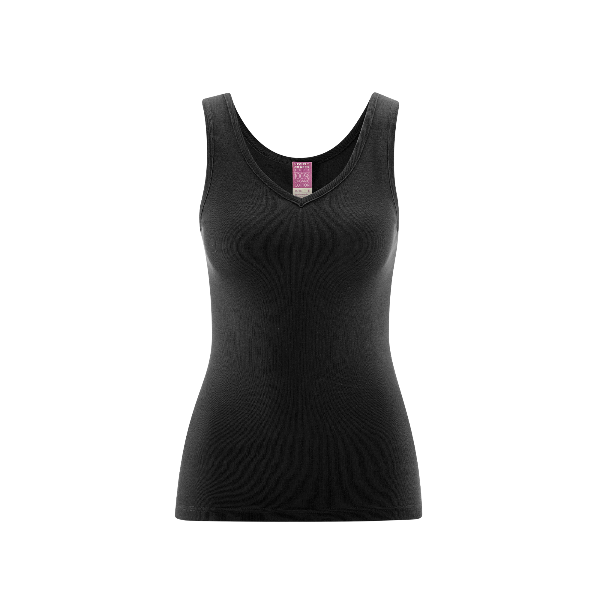 Organic Cotton V-neck Vest: Womens
