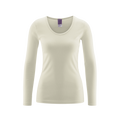 Organic Cotton Thermal Long Sleeve T-shirt: Womens