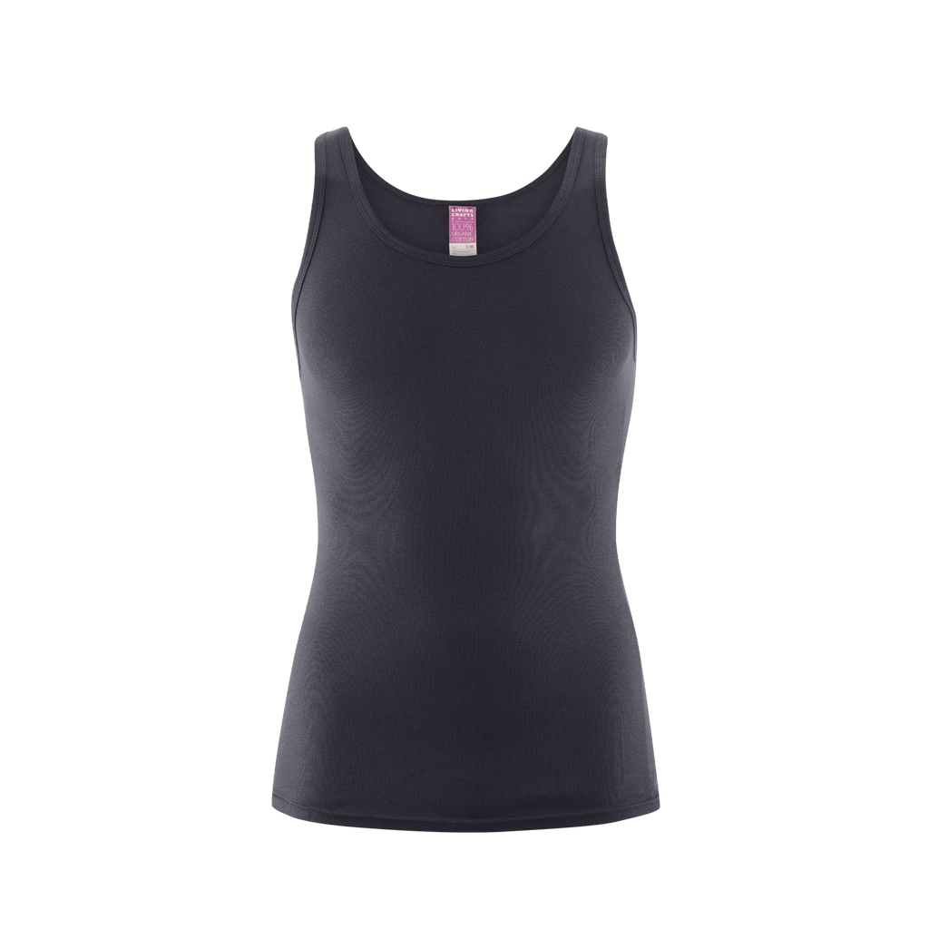 Organic Cotton Ribbed Vest: Mens
