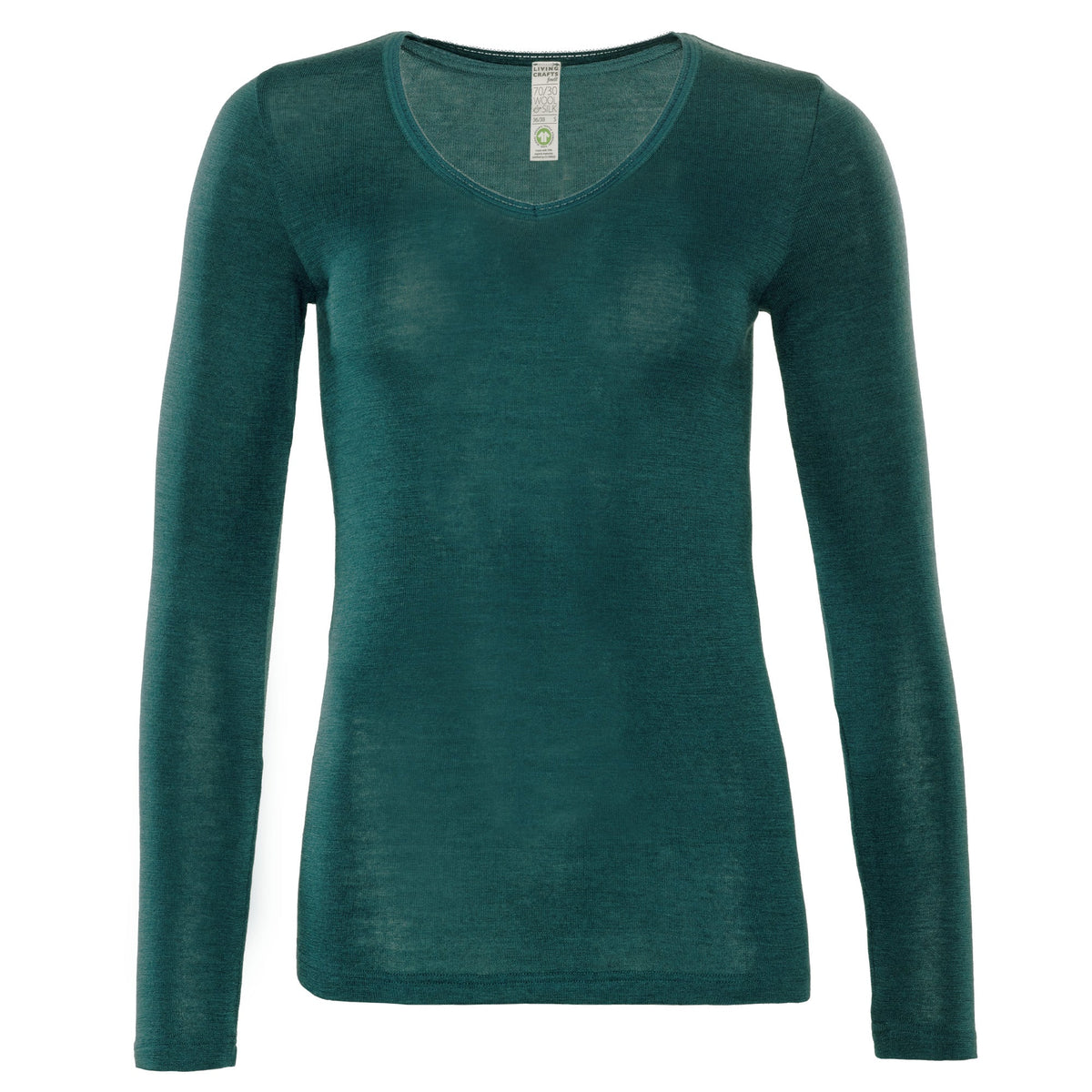 Organic Wool & Silk Long Sleeve Undershirt