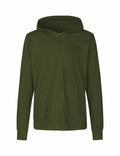 Fairtrade Organic Zipped T-shirt Hoodie: Unisex