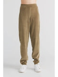 Organic Soft Fleece Cuffed Sweatpants: Womens