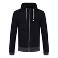 Contrast Zipped Recycled Hoodie