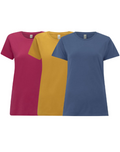 Organic Essential T-shirt Womens: 3 Pack