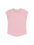 Organic Cotton Rolled Sleeve T-shirt: Womens