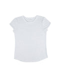 Organic Cotton Rolled Sleeve T-shirt: Womens