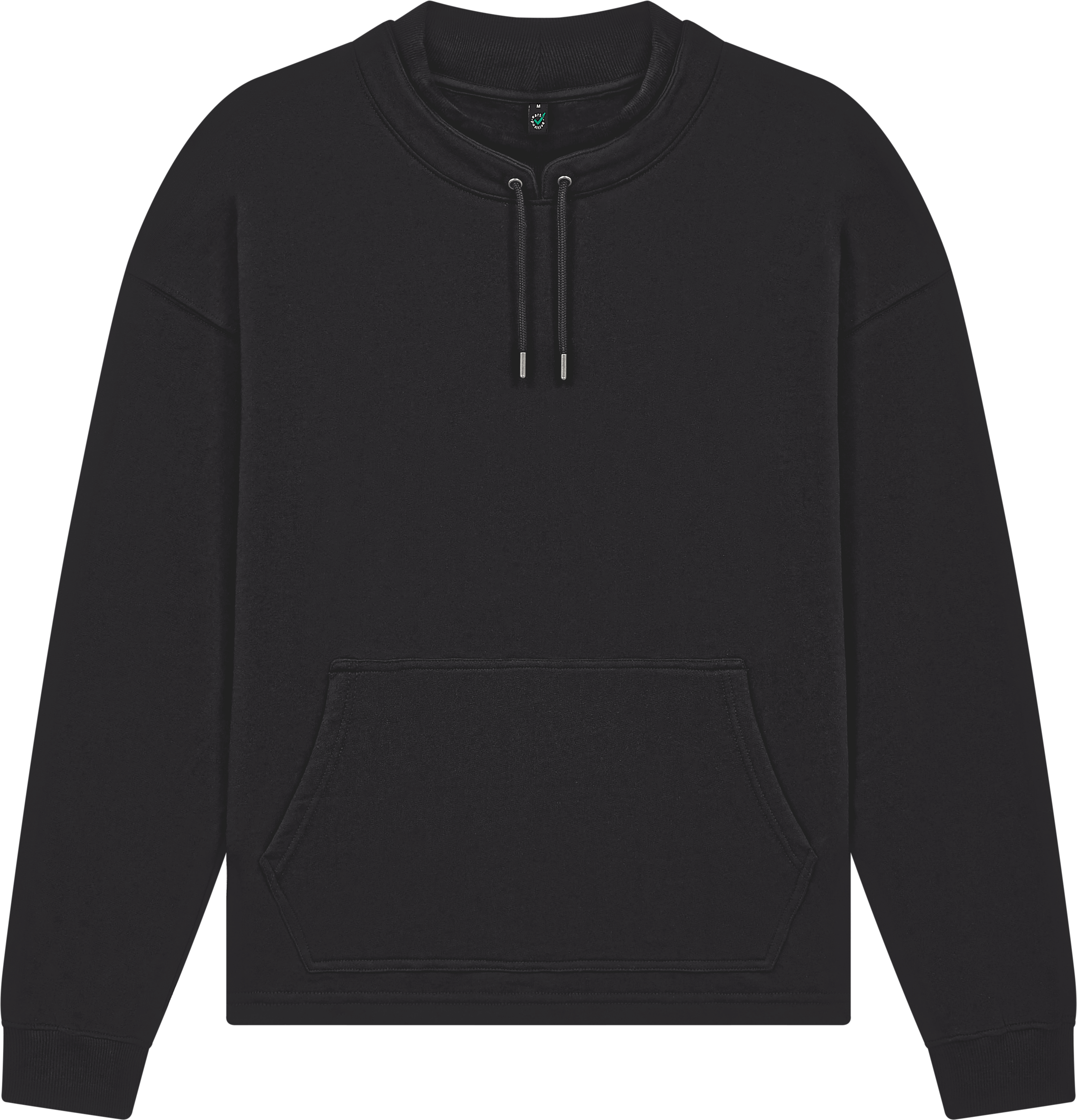 Organic Mock Neck Sweatshirt: Unisex