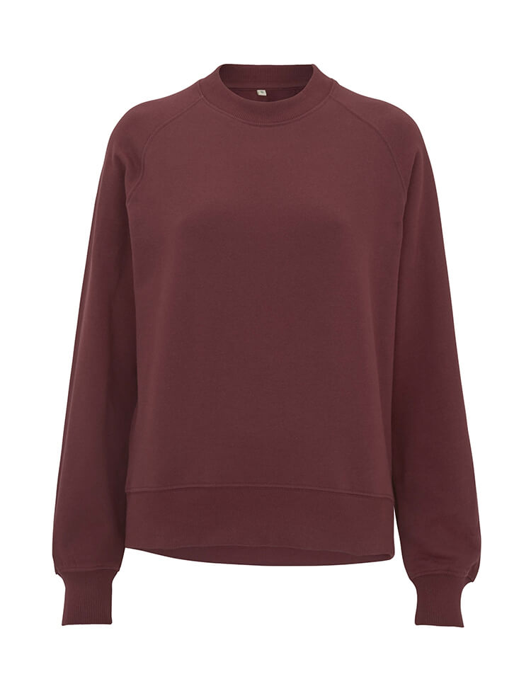 Organic Cotton Raglan Sweatshirt: Womens Earth Positive
