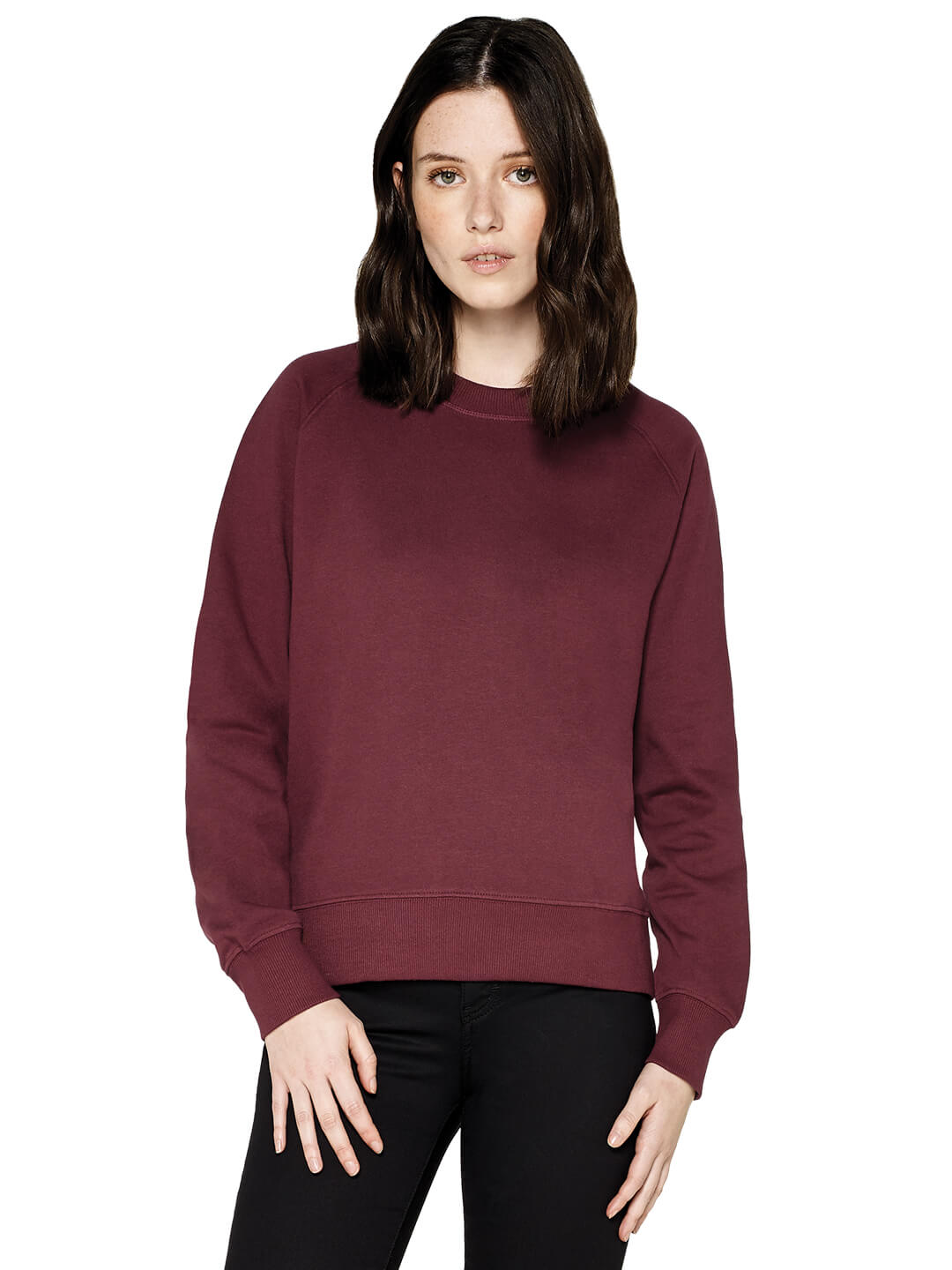 Organic Cotton Raglan Sweatshirt: Womens Earth Positive
