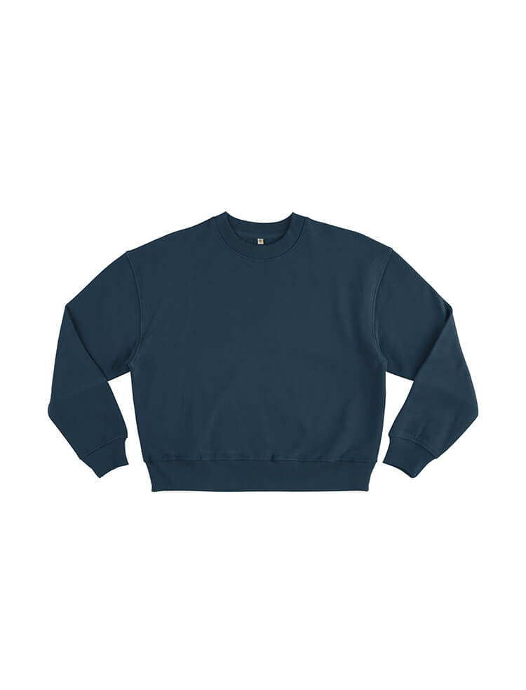 Organic Cotton Dropped Shoulder Sweatshirt: Womens