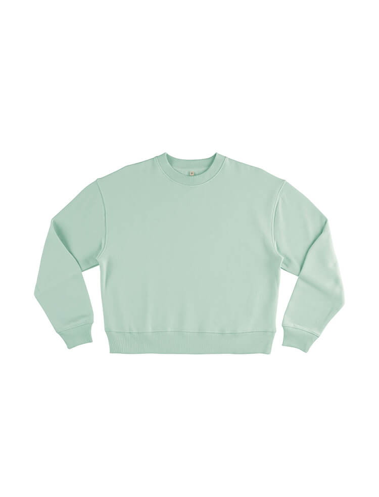 Organic Cotton Dropped Shoulder Sweatshirt: Womens