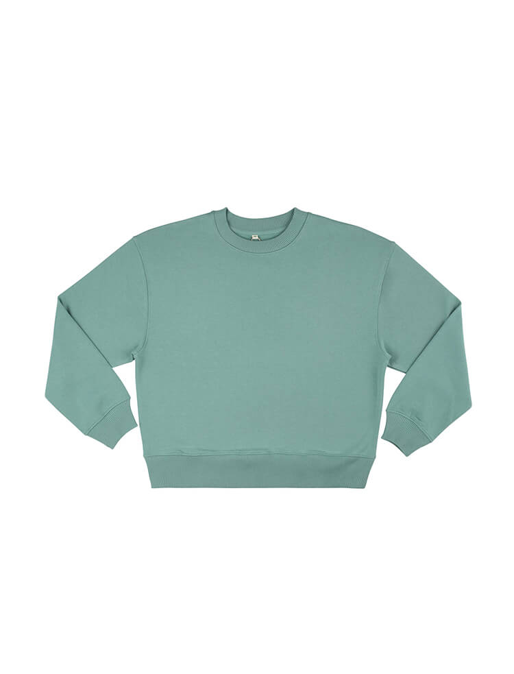 Organic Cotton Dropped Shoulder Sweatshirt: Womens