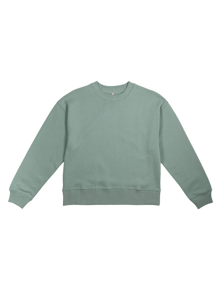 Organic Cotton Dropped Shoulder Sweatshirt: Womens