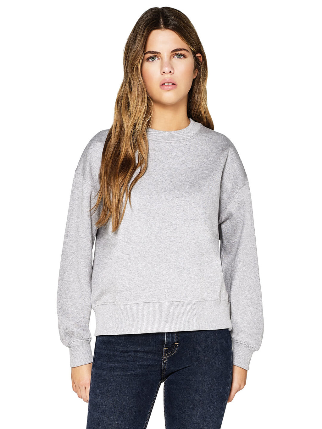 Organic Cotton Dropped Shoulder Sweatshirt: Womens
