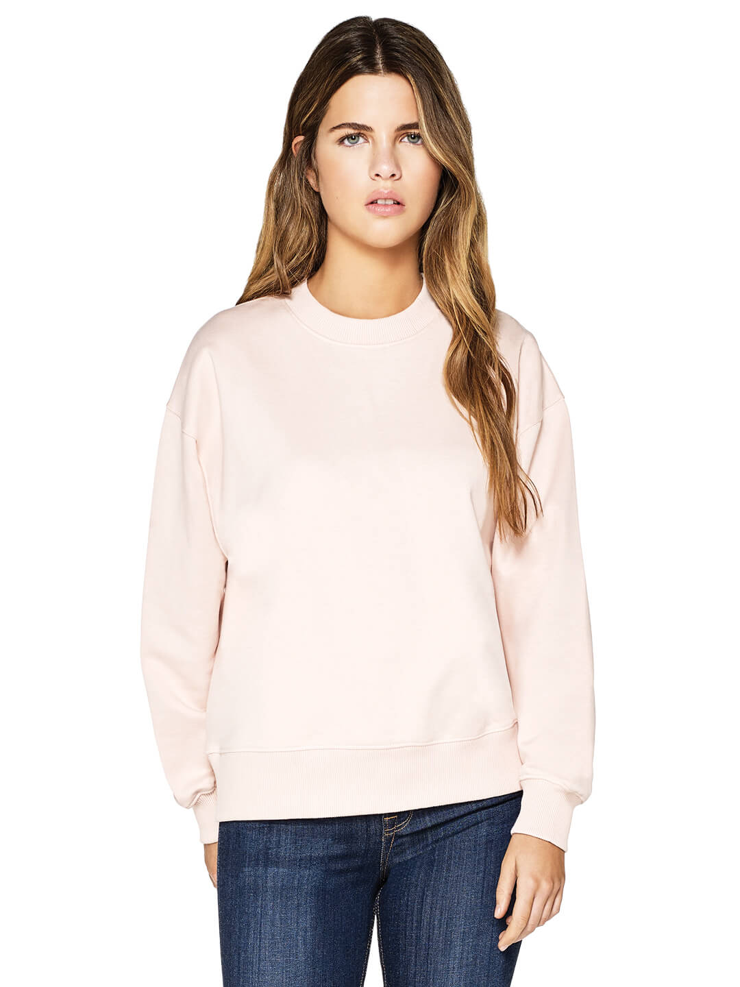 Organic Cotton Dropped Shoulder Sweatshirt: Womens