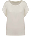 Organic Loose Fit Roll Sleeve T-shirt: Womens