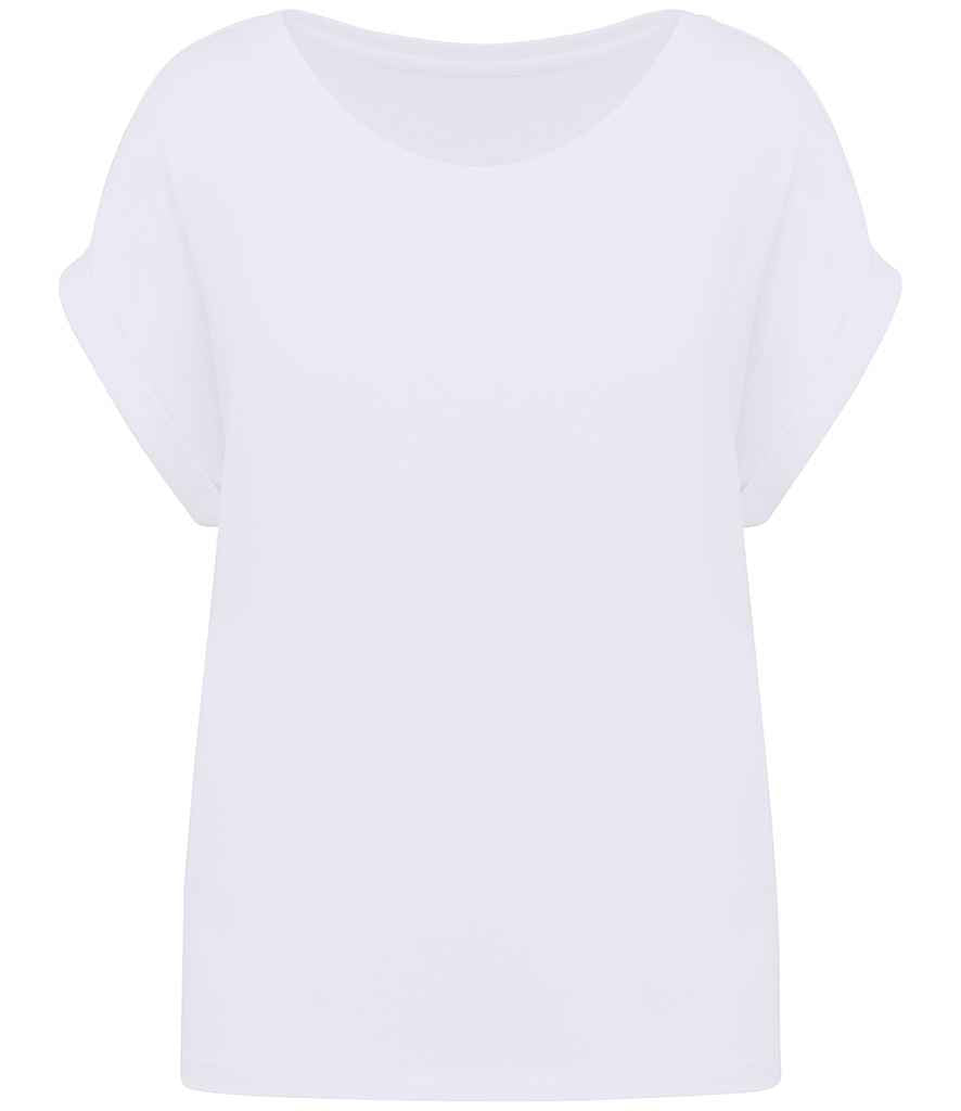 Organic Loose Fit Roll Sleeve T-shirt: Womens