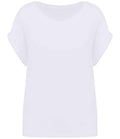 Organic Loose Fit Roll Sleeve T-shirt: Womens