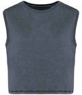Organic Faded Cropped Tank Top: Womens