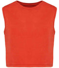 Organic Faded Cropped Tank Top: Womens
