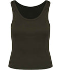 Organic Cotton Ribbed Tank Top: Womens