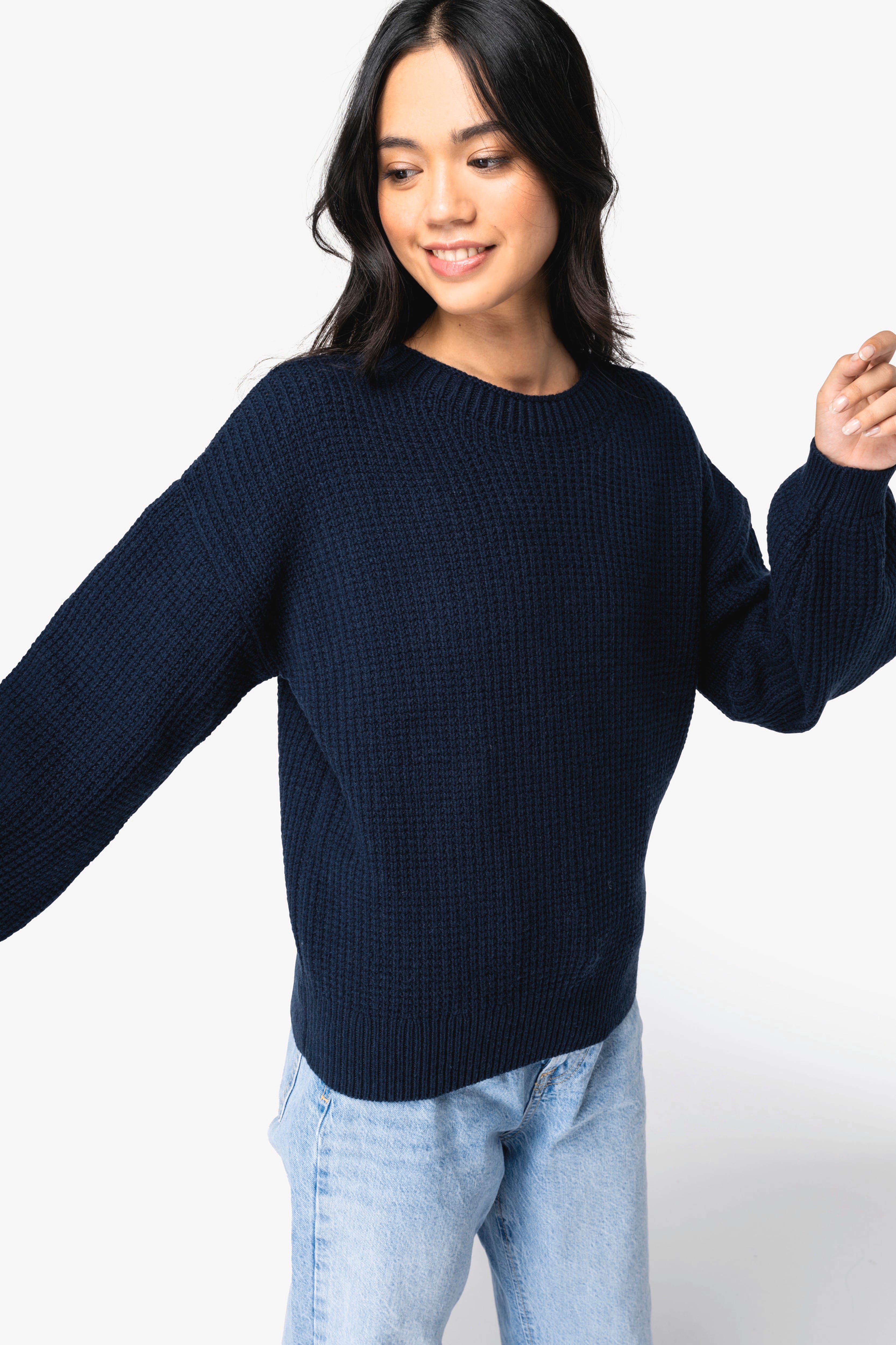 Merino Wool & Organic Cotton Jumper: Womens