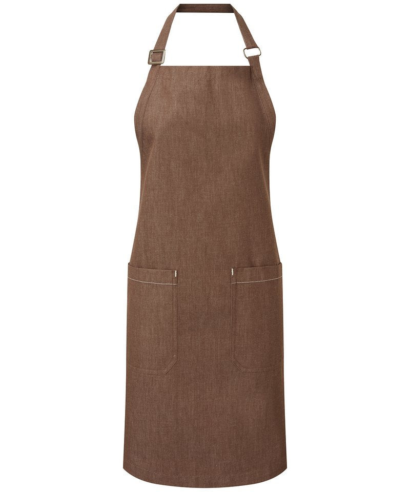 Cotton Denim Bib Apron, Organic And Fairtrade Certified