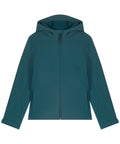 Recyled Polyester Hooded Softshell Jacket: Womens