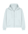 Organic Dropped Shoulder Zipped Hoodie: Womens