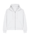 Organic Dropped Shoulder Zipped Hoodie: Womens