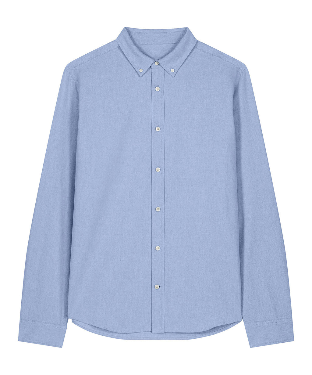 Organic Cotton Oxford Long Sleeve Shirt: Mens