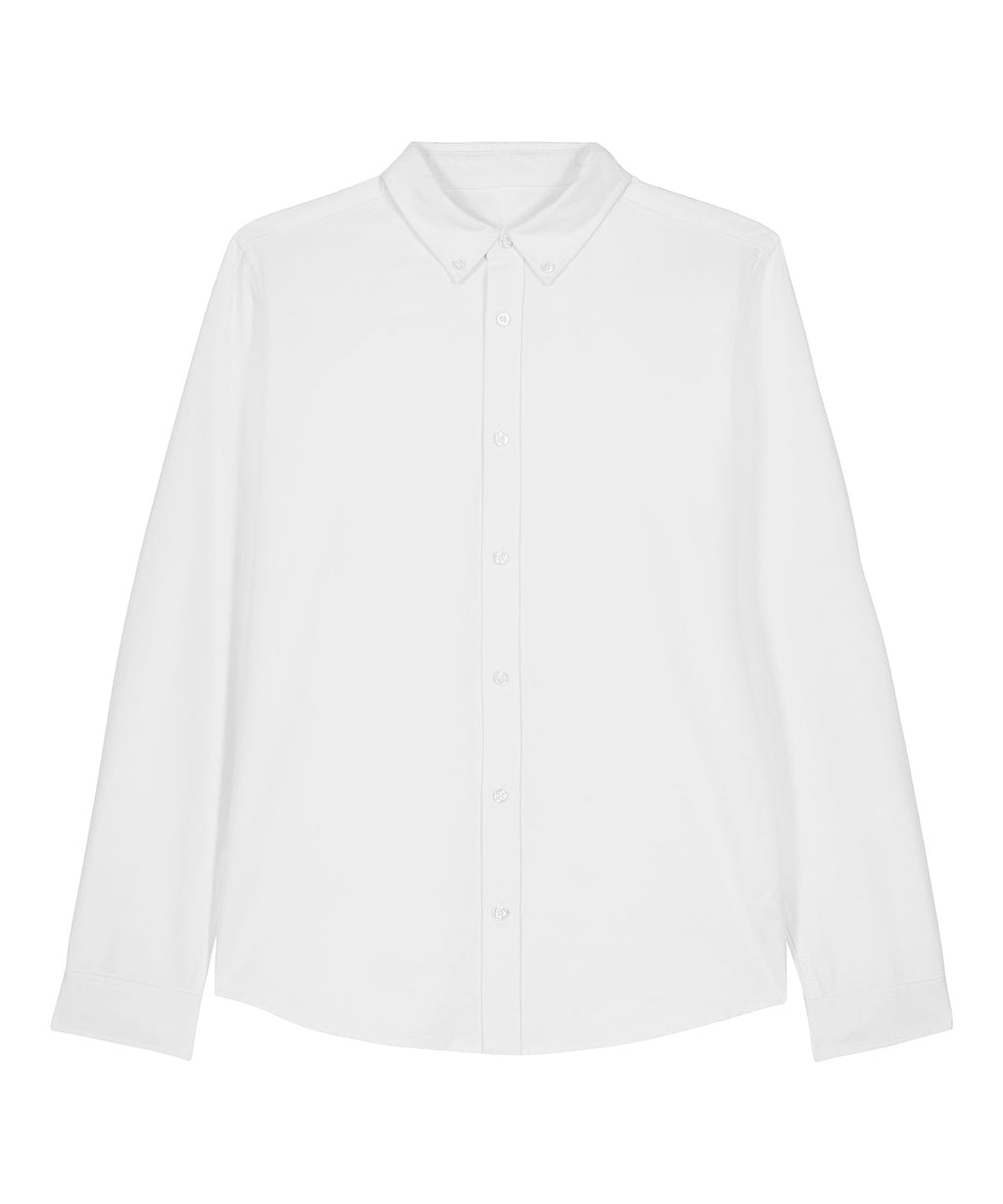 Organic Cotton Oxford Long Sleeve Shirt: Mens