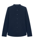 Organic Poplin Long Sleeve Shirt: Womens