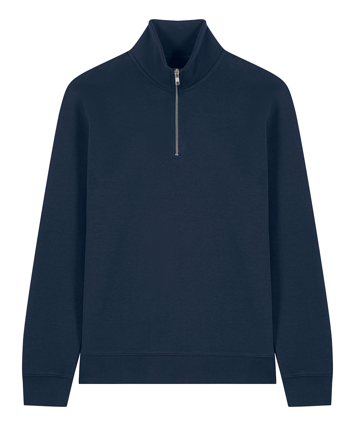 Organic Zip Neck Sweatshirt: Unisex