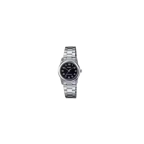 Casio Woman's Analogue Stainless Steel Easy Reader Black Dial Watch - LTP-V001D-1BUDF