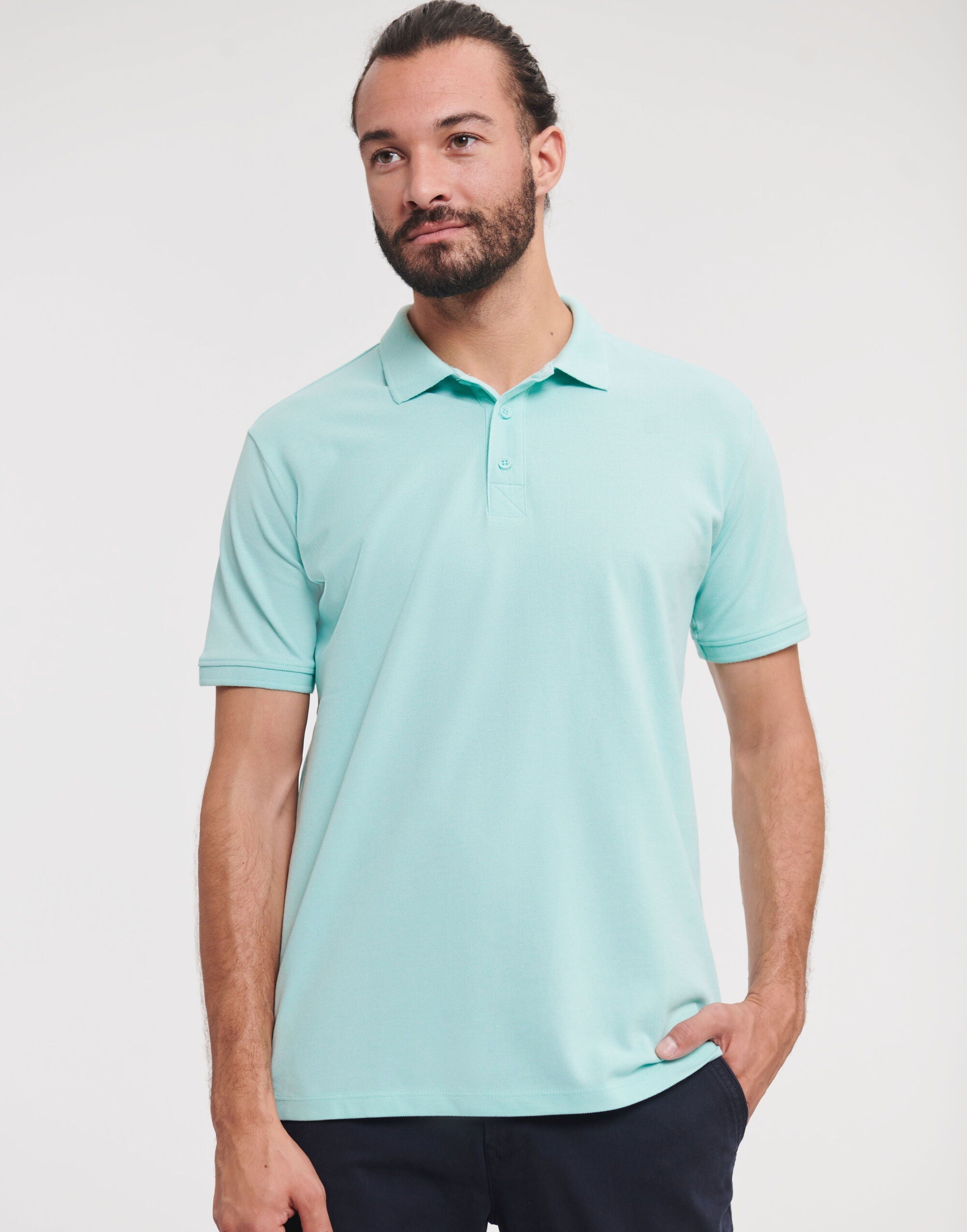 Russell Mens Pure Organic Polo