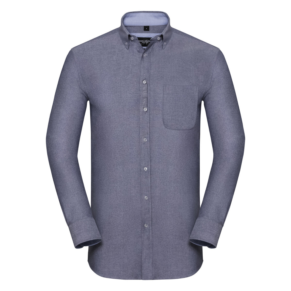 Organic Cotton Long Sleeve Oxford Shirt: Russell Collection