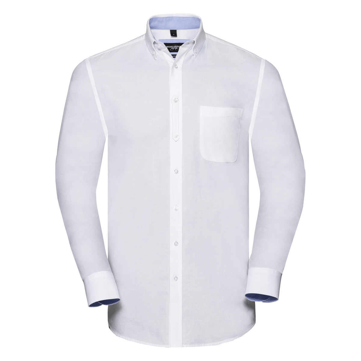 Organic Cotton Long Sleeve Oxford Shirt: Russell Collection