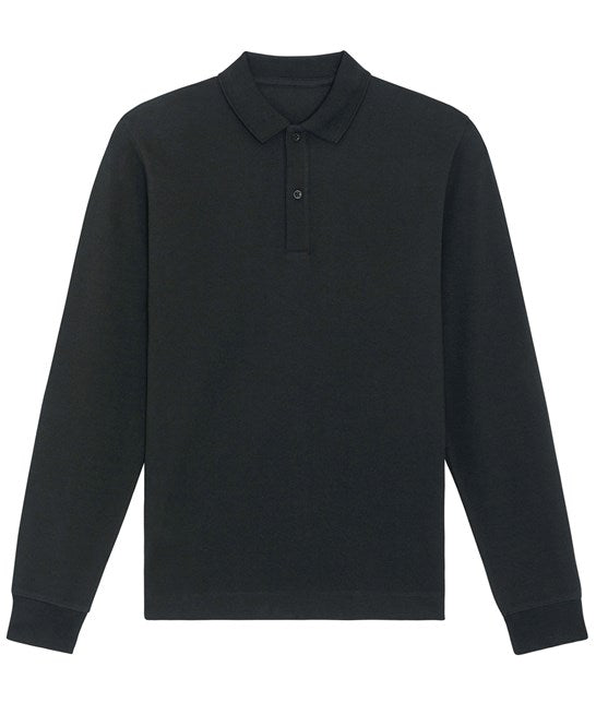 Organic Colours Long Sleeve Polo: Unisex