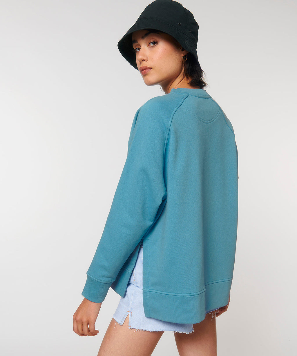 Organic Oversized Relaxed Sweatshirt: Womens