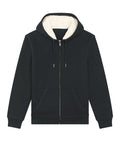 Organic Sherpa Zipped Hooded Sweatshirt: Unisex