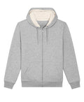 Organic Sherpa Zipped Hooded Sweatshirt: Unisex