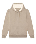 Organic Sherpa Zipped Hooded Sweatshirt: Unisex